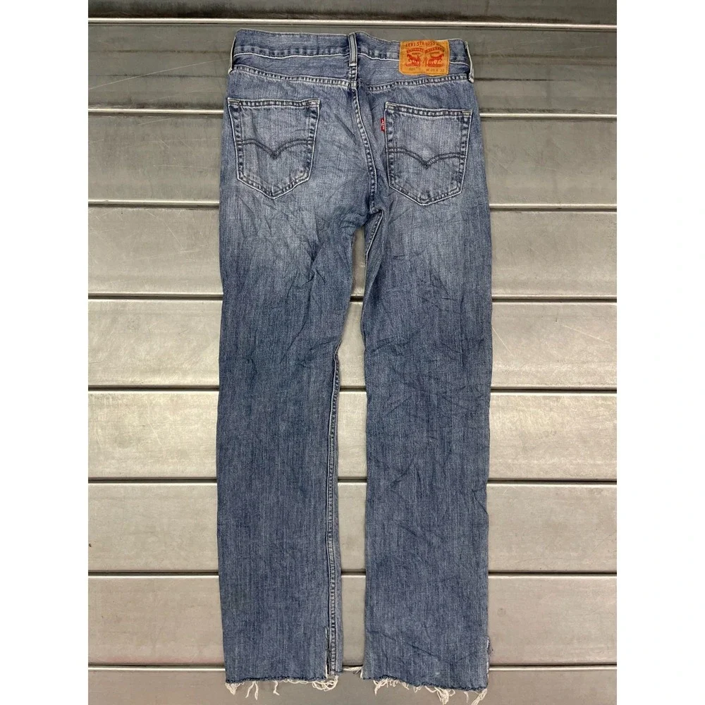 Levis 514 Jeans Mens 29X32 Blue Medium/Light Wash Denim Straight Leg 100% Cotton